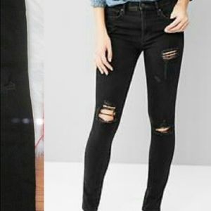 GAP High Rise Skinny distressed jeans